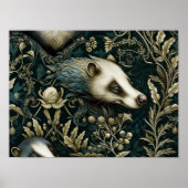 Forest Possum Hidden Animal | Possum Wall Print Poster (Vorne)