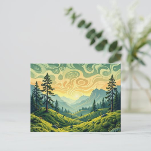 Forest Postkarte (Stehend Vorderseite)