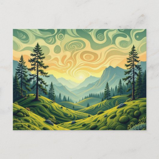 Forest Postkarte (Vorderseite)