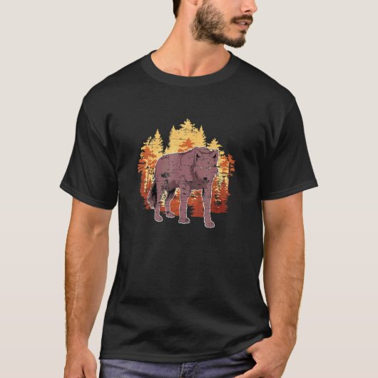 Forest Predator Animal Wolf Nature Wolf T-Shirt (Vorderseite)