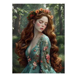Forest Princess Fantasy Poster - Ren Faire Muse