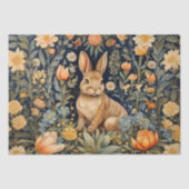 Forest Rabbit William Morris Cottagecore Decoupage Seidenpapier (Vorderseite)