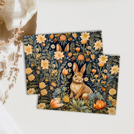 Forest Rabbit William Morris Cottagecore Decoupage Seidenpapier