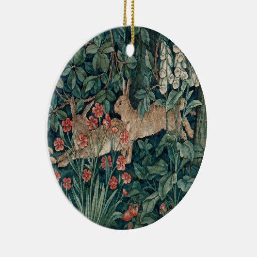 Forest Rabbits Tapestry Keramik Ornament (Rechts)