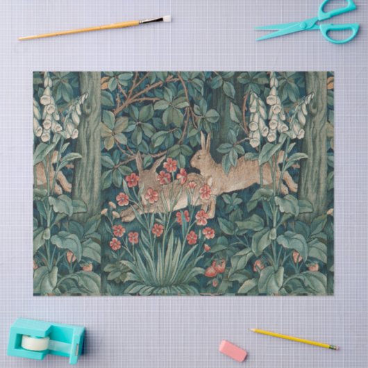 Forest Rabbits Tapestry Seidenpapier (Basteln)