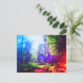 FOREST RAINBOW POSTCARD POSTKARTE (Stehend Vorderseite)