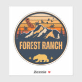 Forest Ranch, Kalifornien Aufkleber (Blatt)
