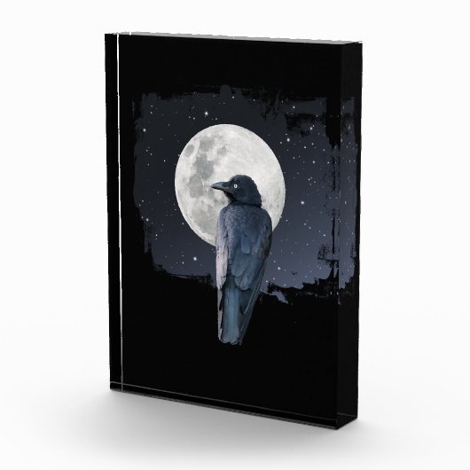 Forest Raven Cold Moon Fotoblock (Rechts)