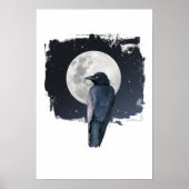 Forest Raven Cold Moon Poster (Vorne)