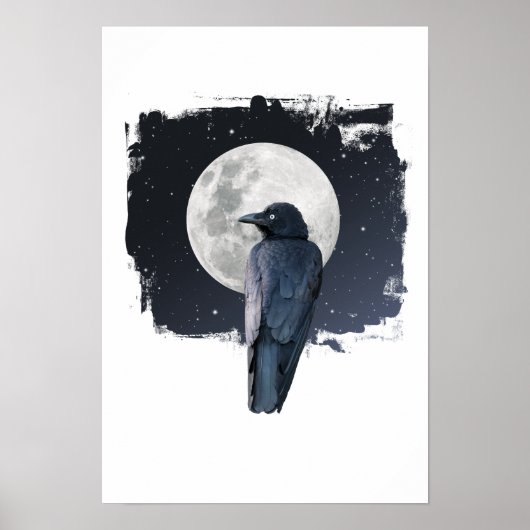 Forest Raven Cold Moon Poster (Vorne)
