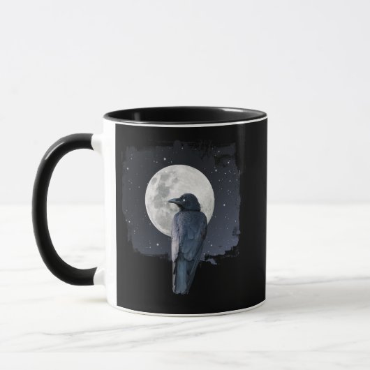 Forest Raven Cold Moon Tasse (Links)