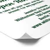 Forest Real Anwesen Company Custom Open House Poster (Ecke)