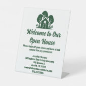Forest Real Anwesen Company Custom Open House Sockelschild (Vorderseite)