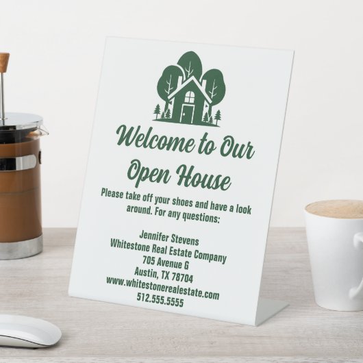 Forest Real Anwesen Company Custom Open House Sockelschild (In SItu)
