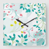 Forest reloj quadratische wanduhr (Vorderseite)