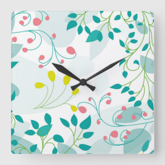 Forest reloj quadratische wanduhr