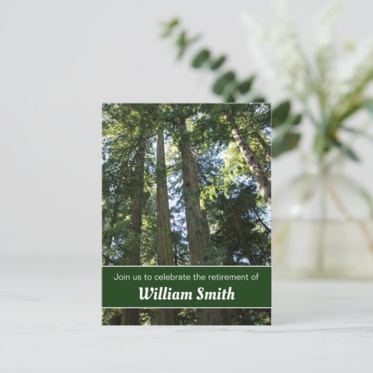 Forest Retirement Open House Postkarte (Stehend Vorderseite)