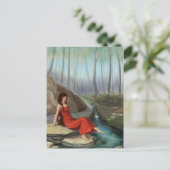 Forest Rivulet - Fantasy Forest Elf Girl Girl Post Postkarte (Stehend Vorderseite)