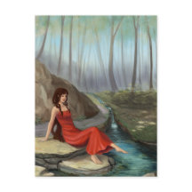 Forest Rivulet - Fantasy Forest Elf Girl Girl Post