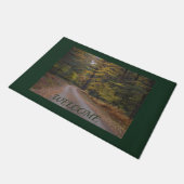 "Forest Road in Herbst" Doormat Fußmatte (Schrägansicht)