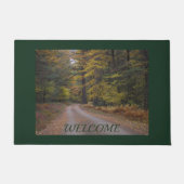 "Forest Road in Herbst" Doormat Fußmatte (Vorderseite)