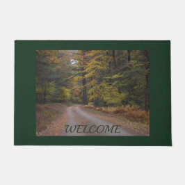 "Forest Road in Herbst" Doormat Fußmatte