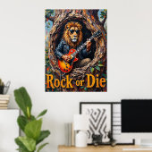 Forest Rocker: Löwens Den Poster (Heimbüro)