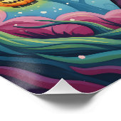 Forest Royalty - Whimsical Halloween Hybrid Poster (Ecke)