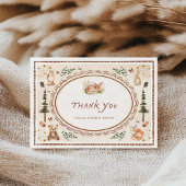 Forest Rustic Baby Dusche Danke Karte