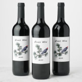 Forest Santa Crow Wine Labels Weinetikett (Flaschen)