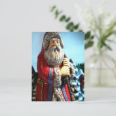 Forest Santa Feiertagspostkarte (Stehend Vorderseite)