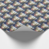 Forest Scene Bull Kuh Elch Carl Bøgh 1879 Geschenkpapier (Ecke)