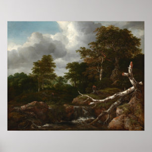 Forest Scene - Jacob van Ruisdael Kunstposter Poster