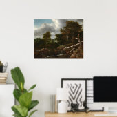 Forest Scene - Jacob van Ruisdael Kunstposter Poster (Heimbüro)