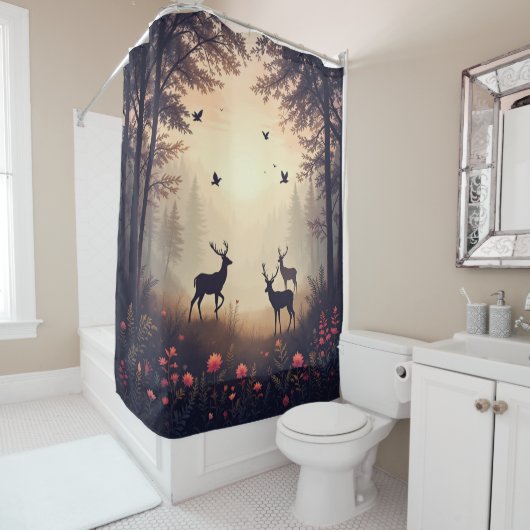 Forest Serenity Duschvorhang (Beispiel)