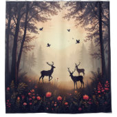 Forest Serenity Duschvorhang (Vorderseite)