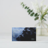 Forest Silhouette in Forest Business Card Visitenkarte (Stehend Vorderseite)