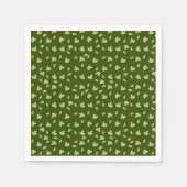 Forest Simple Green Leaf Muster Joint Baby Dusche Serviette (Vorderseite)