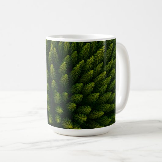 Forest Skyview Serenity Kaffeetasse (VorderseiteRechts)
