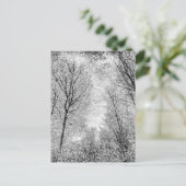 Forest Snow Art Postkarte (Stehend Vorderseite)