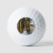 Forest Snow Scene be6 gbcna Golfball (Vorderseite)