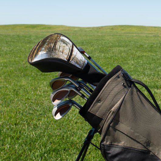 Forest Snow Scene dccna Golf Headcover (In SItu)