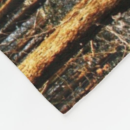 Forest Snow Scene fbcna Fleecedecke (Ecke)