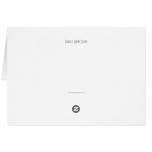 Forest Snow Scene gccna (Rückseite Horizontal)