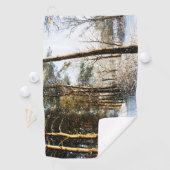 Forest Snow Scene gtcna Golfhandtuch (Insitu)