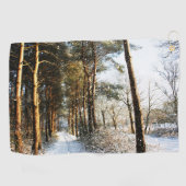 Forest Snow Scene Gtcnm Golfhandtuch (Horizontal)