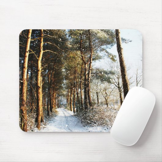 Forest Snow Scene mpcna Mousepad (Mit Mouse)