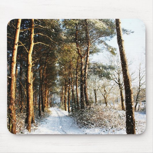 Forest Snow Scene mpcna Mousepad (Vorne)