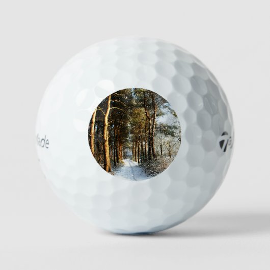 Forest Snow Scene tmtp5 gbcna Golfball (Vorderseite)