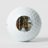 Forest Snow Scene tpv1 gbcnm Golfball (Vorderseite)